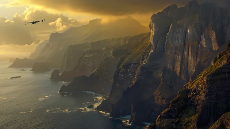 kenobi20_A_panoramic_view_of_the_dramatic_volcanic_cliffs_of__ebb3a450-c3ff-46d8-bd78-ba90e4d01207_0