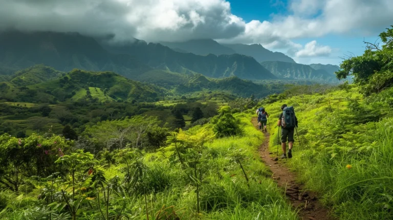 kenobi20_Hikers_traverse_a_lush_green_trail_in_Boaventura_wit_64e69cb6-3687-47f1-92bc-bd0efb2550d5_1